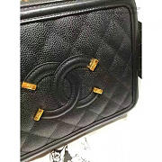 Chanel Caviar Quilted Small Cc Filigree Vanity Case Black A93343 VS00421 - 5