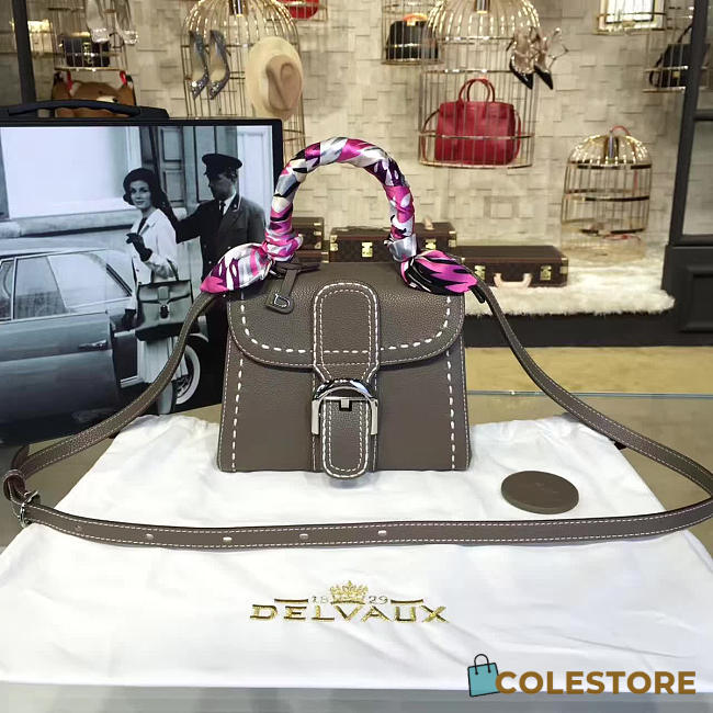 CohotBag delvaux mini brillant satchel gray 1487 - 1