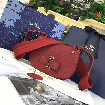 CohotBag delvaux calfskin mini le mutin saddle bag red 1501