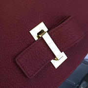 CohotBag delvaux calfskin mini le mutin saddle bag red 1501 - 2
