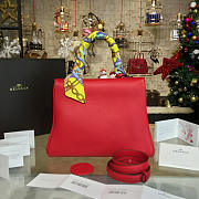 Delvaux Silk Ribbon Mm Brillant Satchel Red 1514 - 4