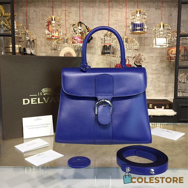 Delvaux Mini Brillant Satchel Blue 1520 - 1