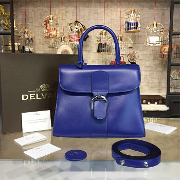 Delvaux Mini Brillant Satchel Blue 1520