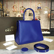 Delvaux Mini Brillant Satchel Blue 1520 - 4