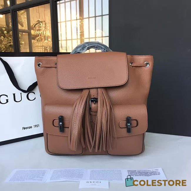 Gucci GG Leather Backpack 014 - 1