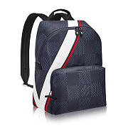 Louis Vuitton Steamer Backpack M Louis Vuitton Apollo Backpack Blue Red America's Cup N44006  - 1