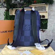 Louis Vuitton Steamer Backpack M Louis Vuitton Apollo Backpack Blue Red America's Cup N44006  - 4