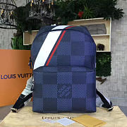 Louis Vuitton Steamer Backpack M Louis Vuitton Apollo Backpack Blue Red America's Cup N44006  - 2