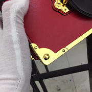 Prada Cahier Leather Shoulder Bag 1BD045 In Red - 5