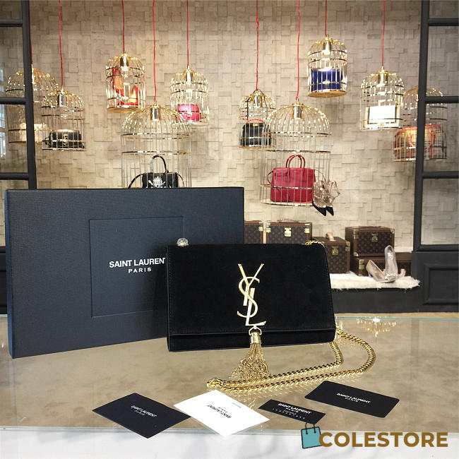 YSL Monogram Kate With Leather Tassel 4766 - 1