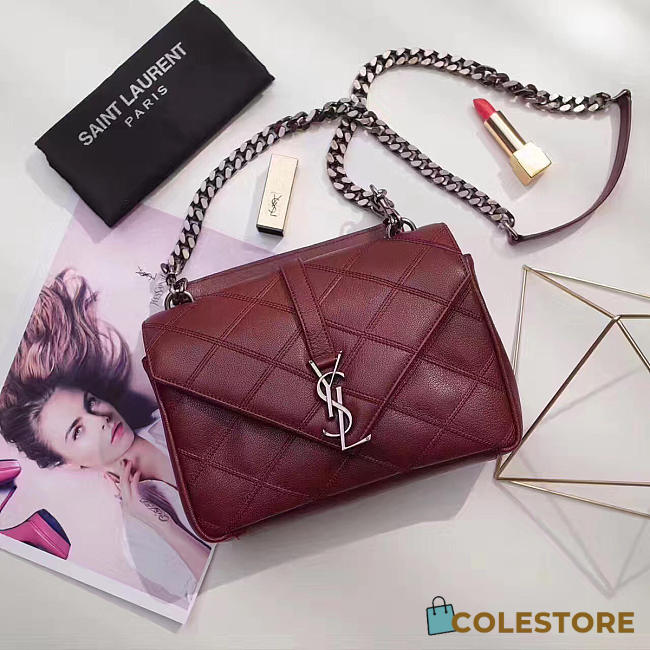 YSL Monogram College Red 4777 - 1