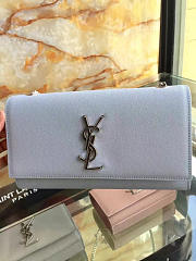 YSL Monogram Kate Grain De Poudre Embossed Leather 5006 - 4