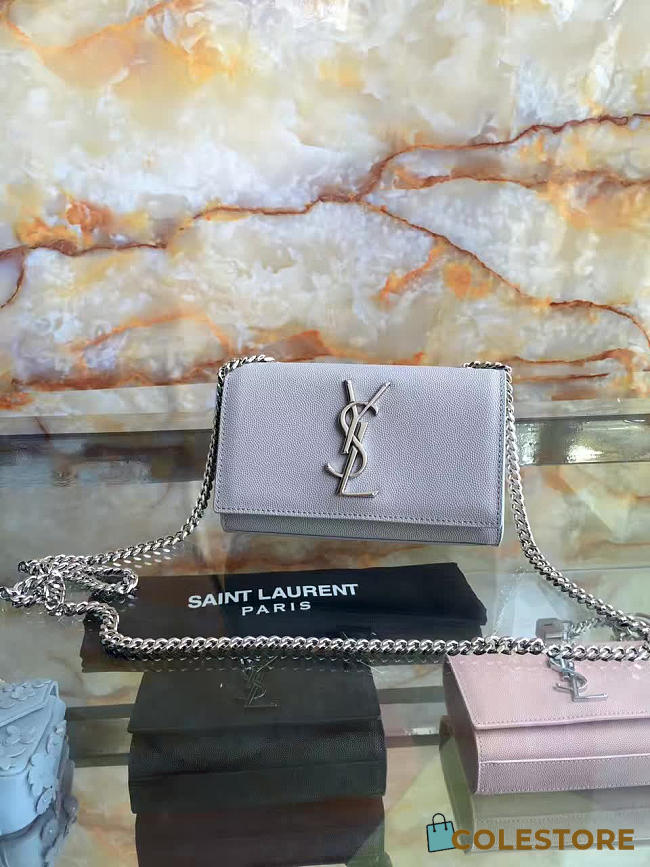 YSL Monogram Kate In Grain De Poudre Embossed Leather 5020 - 1
