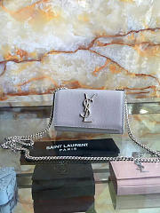 YSL Monogram Kate In Grain De Poudre Embossed Leather 5020 - 1