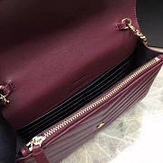 YSL Gold Monogram College Wine 5071 - 3
