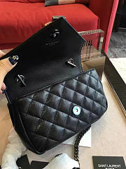 YSL Envelop Satchel Black 5124 - 3