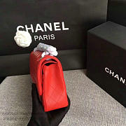 Lassic Chanel Lambskin Flap Shoulder Bag Red A01112  - 2