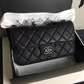  Chanel Quilted Deerskin Perfect Edge Bag Black A14041 VS02205