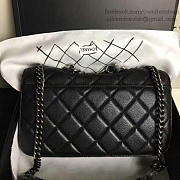  Chanel Quilted Deerskin Perfect Edge Bag Black A14041 VS02205 - 6