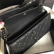  Chanel Quilted Deerskin Perfect Edge Bag Black A14041 VS02205 - 3