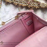 Chanel Lambskin Mini Chain Wallet Pink A81024 VS 09425 - 3