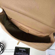 Chanel Grained Calfskin Flap Bag With Top Handle Bag Beige A93757 VS03950 - 6