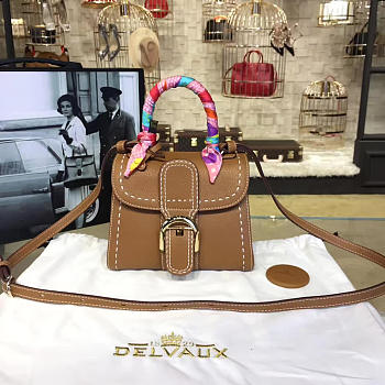 CohotBag delvaux mini brillant satchel brown 1492