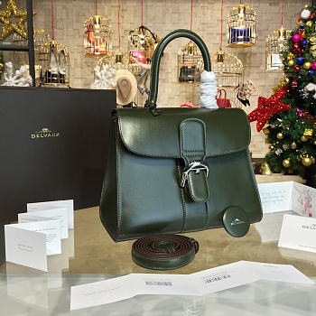 CohotBag delvaux mm brillant satchel green 1505
