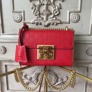 Gucci Gg Leather Padlock Studded 2609