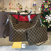 Louis Vuitton Neverfull MM Red 3133 - 2