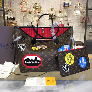  louis vuitton neverfull CohotBag mm cherry 3282