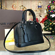 Louis Vuitton Almabb Stripe Epi Leather Noir M40862  - 3