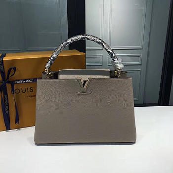 Louis Vuitton Capucines MM Galet 3674