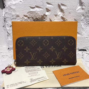 Louis Vuitton Clemence Wallet Pink Flower