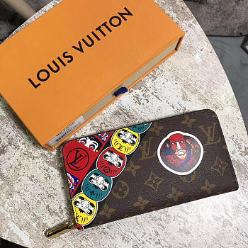 Louis Vuitton Zippy Wallet Red 3775