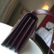 YSL Monogram Small Dylan Shoulder Bag Wine Red 4864 - 6