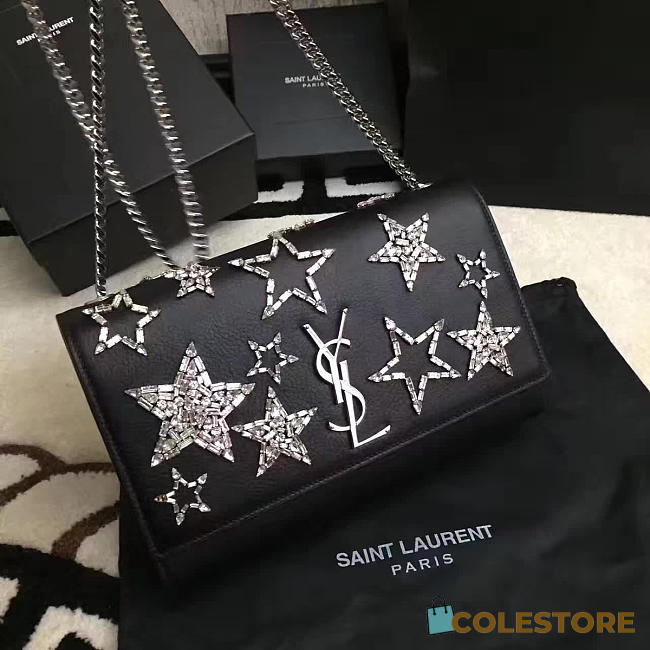 YSL Monogram Kate Star Black - 1