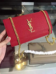 YSL Monogram Kate In Grain De Poudre Embossed Leather 5030 - 1