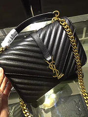 YSL Gold Monogram College Black 5093 - 6