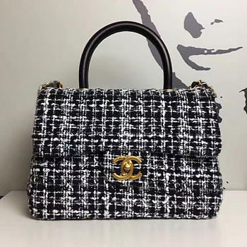 Chanel Tweed Top Handle Bag A13042 VS00035