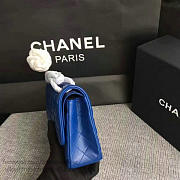 Chanel Lambskin Classic Handbag Blue A01112 VS05712 - 2