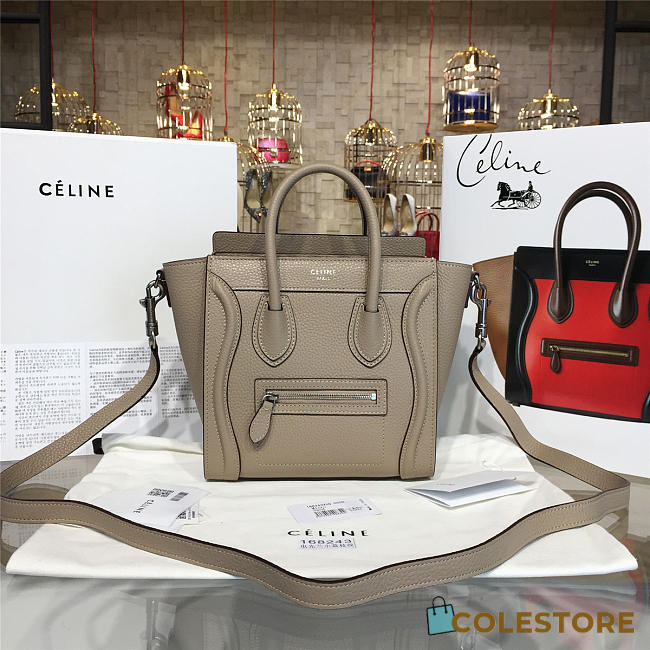 Celine Nano Leather Shoulder Bag Z1036 - 1