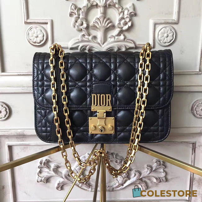 Dioraddict Flap Bag In Black 24cm x 8cm x 16cm - 1