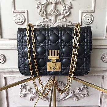 Dioraddict Flap Bag In Black 24cm x 8cm x 16cm