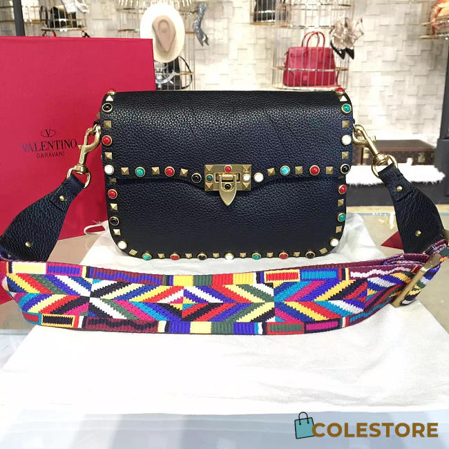 Valentino Guitar Rockstud Rolling Cross Body Bag 4601 - 1