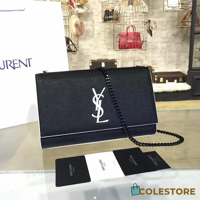 YSL Monogram Kate Grain De Poudre Embossed Leather 4750 - 1