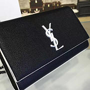 YSL Monogram Kate Grain De Poudre Embossed Leather 4750 - 6