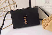 YSL Monogram Small Dylan Shoulder Bag Black - 2