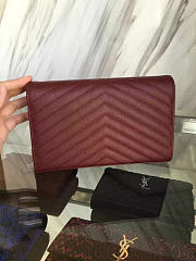 YSL Gold Monogram College Wine 5075 - 5