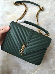 YSL Gold Monogram College Green 5111 - 2